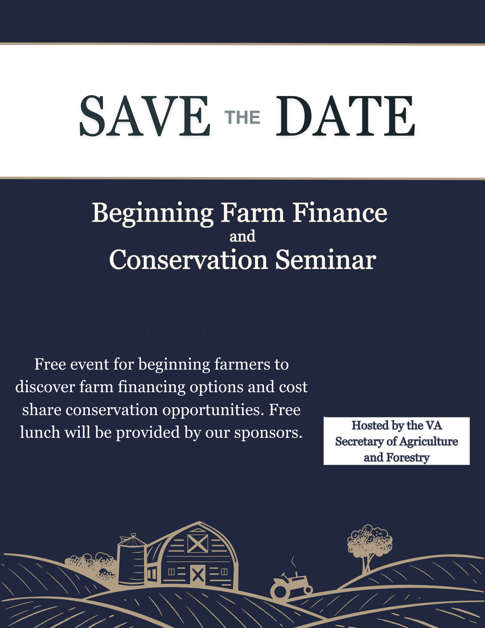 የእርሻ ሴሚናር አጠቃላይ ሰማያዊ